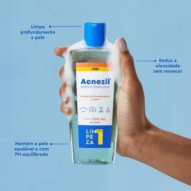 Acnezil Sabonete Líquido Facial com 200g