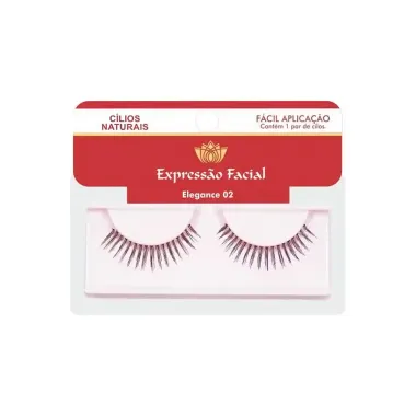 C&iacute;lios Posti&ccedil;os Express&atilde;o Facial Elegance 02 com 1 Par