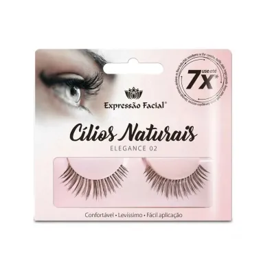 C&iacute;lios Posti&ccedil;os Naturais Express&atilde;o Facial Elegance 02 1 Par