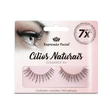 C&iacute;lios Posti&ccedil;os Naturais Express&atilde;o Facial Elegance 03 1 Par