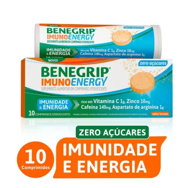 Benegrip Imuno Energy com 10 Comprimidos Efervescentes