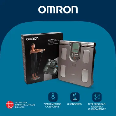 Balan&ccedil;a Digital Omron Controle Corporal (Corpo Inteiro) HBF 514-C Capacidade 150kg
