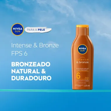 Lo&ccedil;&atilde;o Bronzeadora Nivea Sun Intense & Bronze FPS 6 125ml