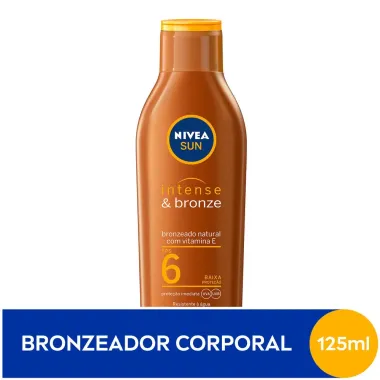 Lo&ccedil;&atilde;o Bronzeadora Nivea Sun Intense & Bronze FPS 6 125ml