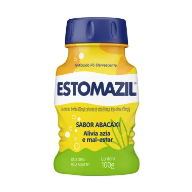 Estomazil Pó Efervescente Sabor Abacaxi 100g Frasco