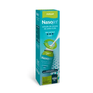 Nasojet Solução Nasa de Cloreto de Sódio 0,9%  Spray Jato Contínuo Forte 100ml