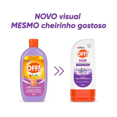 Repelente Off! Kids Loção com 200ml Verso