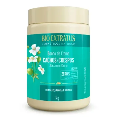 Banho de Creme Bio Extratus Cachos e Crespos 1kg