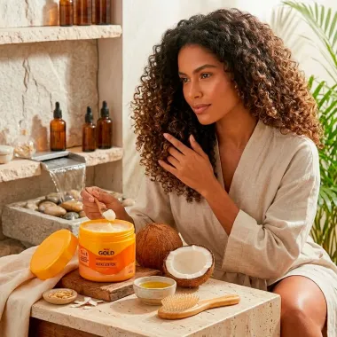 Creme Multifuncional 3 em 1 Niely Gold Nutri&ccedil;&atilde;o Incr&iacute;vel &Oacute;leo de Coco 430g