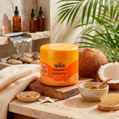 Creme Multifuncional 3 em 1 Niely Gold Nutri&ccedil;&atilde;o Incr&iacute;vel &Oacute;leo de Coco 430g