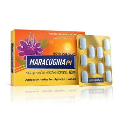 Calmante Fitoterápico Maracugina PI 420mg 20 comprimidos