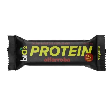 Barra de Prote&iacute;na BiO2 Protein 11g de Prote&iacute;na Vegetal Alfarroba Vegana com 40g