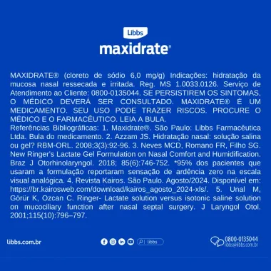 Maxidrate 6mg/g Gel Nasal com 30g