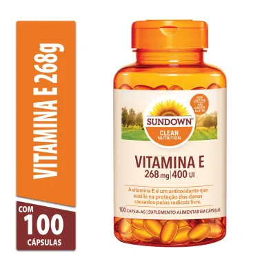 Vitamina E 400UI Sundown com 100 Cápsulas