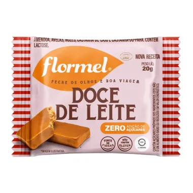 Doce de Leite Flormel Zero Adi&ccedil;&atilde;o de A&ccedil;&uacute;cares 20g