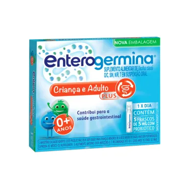 Probiótico Enterogermina Plus 5ml com 5 Frascos