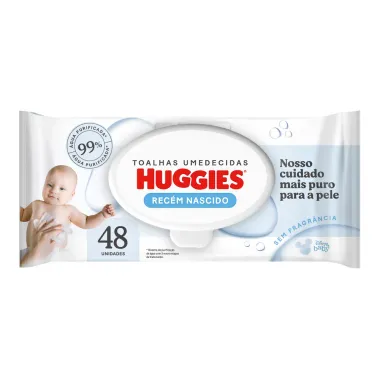 Lenços Umedecidos Huggies Recém Nascido 48 Unidades