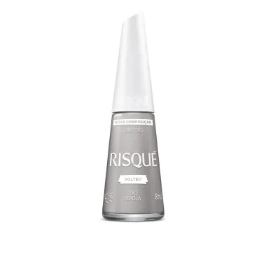 Esmalte Risqu&eacute; Voltei! Cor Doce P&eacute;rola Cremoso com 8ml