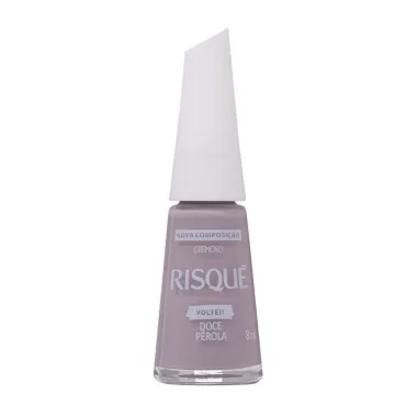 Esmalte Risqu&eacute; Voltei! Cor Doce P&eacute;rola Cremoso com 8ml