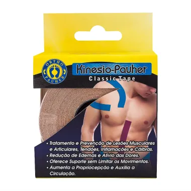 Bandagem Elástica Kinesio-Pauher Ortho Pauher Classic Tape Tamanho Único Cor Bege