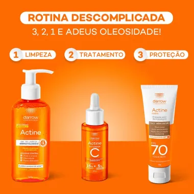 Protetor Solar Actine Colors Pele Morena Mais FPS 70 Toque Seco 40g