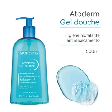 Bioderma Atoderm Gel Douche Higiene Di&aacute;ria Antirressecamento 500ml