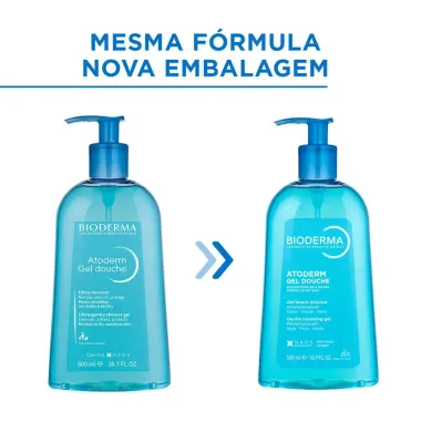 Bioderma Atoderm Gel Douche Higiene Di&aacute;ria Antirressecamento 500ml