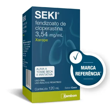 Seki 3,54 mg/mL Xarope sabor Coco 120ml