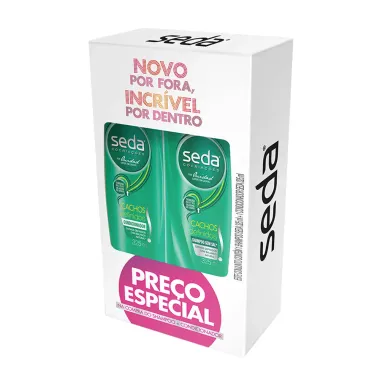 Kit Shampoo e Condicionador Seda Cachos Definidos 325ml Cada Preço Especial