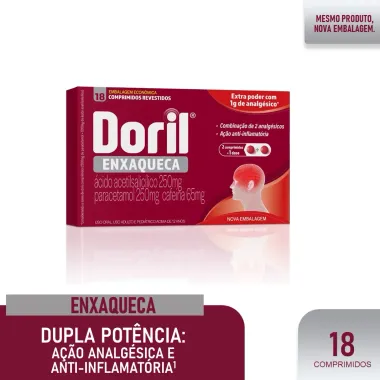 Doril Enxaqueca com 18 Comprimidos