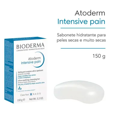 Bioderma Atoderm Sabonete em Barra de Limpeza Hidratante para Pele Seca 150g