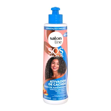 Ativador de Cachos Salon Line SOS &Oacute;leo de Am&ecirc;ndoas Hidrata&ccedil;&atilde;o e Brilho 300ml