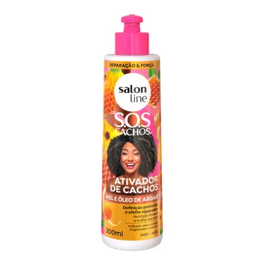 Ativador de Cachos Salon Line SOS Mel e &Oacute;leo de Argan 300ml
