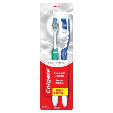Escova de Dente Colgate Whitening Pre&ccedil;o Especial 2 Unidades