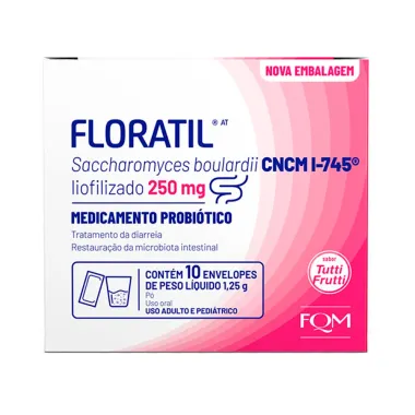 Floratil AT 250mg Sach&ecirc; com 10 Unidades de 1,25g cada