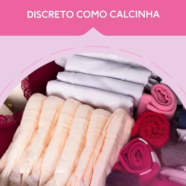 Roupa Íntima Plenitud Femme Tamanho P/M com 8 Unidades