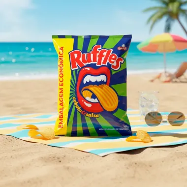 Batata Ruffles Elma Chips Sabor Cebola e Salsa 167g