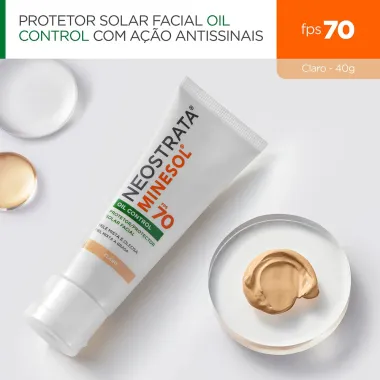 Protetor Solar Facial NeoStrata Minesol Oil Control FPS 70 Pele Clara 40g