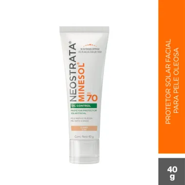 Protetor Solar Facial NeoStrata Minesol Oil Control FPS 70 Pele Clara 40g