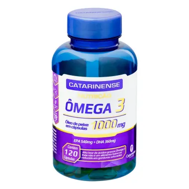 Ômega 3 1000mg Catarinense 120 Cápsulas Verso 2