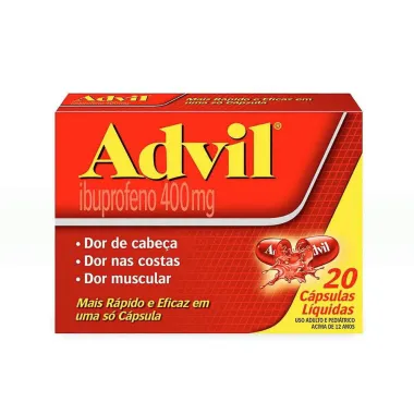Advil 400mg com 20 Cápsulas Líquidas