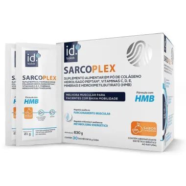 Sarcoplex Sabor Tangerina com 30 Sachês de 21g cada