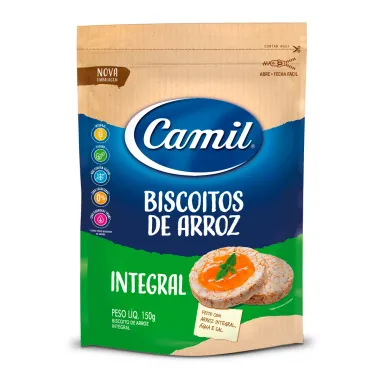 Biscoito de Arroz Integral Camil 150g