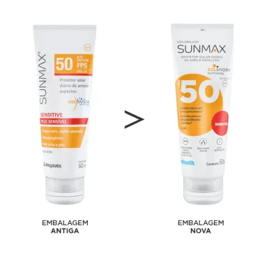 Protetor Solar Sunmax Sensitive FPS 50 Loção Oil Free 60ml