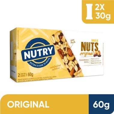 BARRA NUTS NUTRY ORIGINAL 2X30G