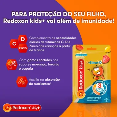 Redoxitos+ Vitamina C, D e Zinco com 25 Gomas