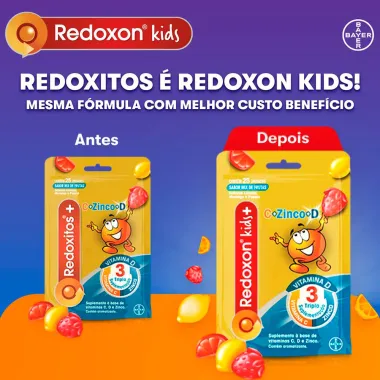 Redoxitos+ Vitamina C, D e Zinco com 25 Gomas