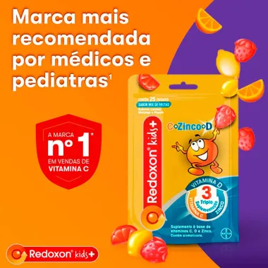 Redoxitos+ Vitamina C, D e Zinco com 25 Gomas