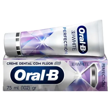Creme Dental Oral-B 3D White Perfection com 102g