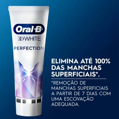 Creme Dental Oral-B 3D White Perfection com 102g